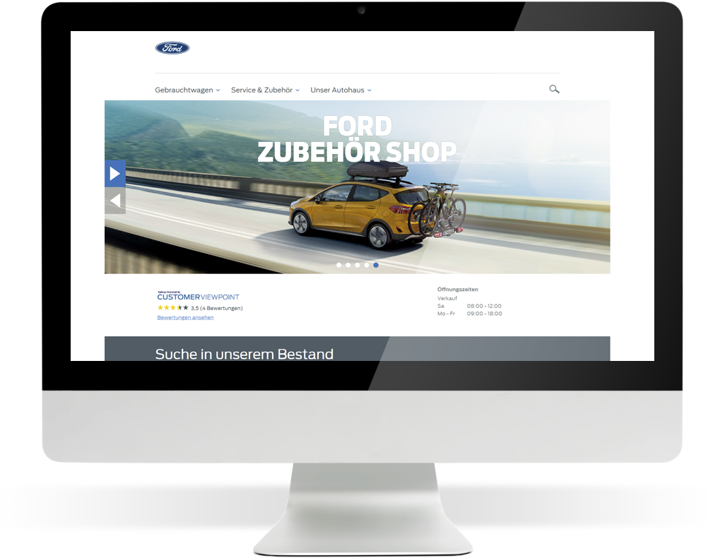 Abbildung Ford-Partner Internetauftritt