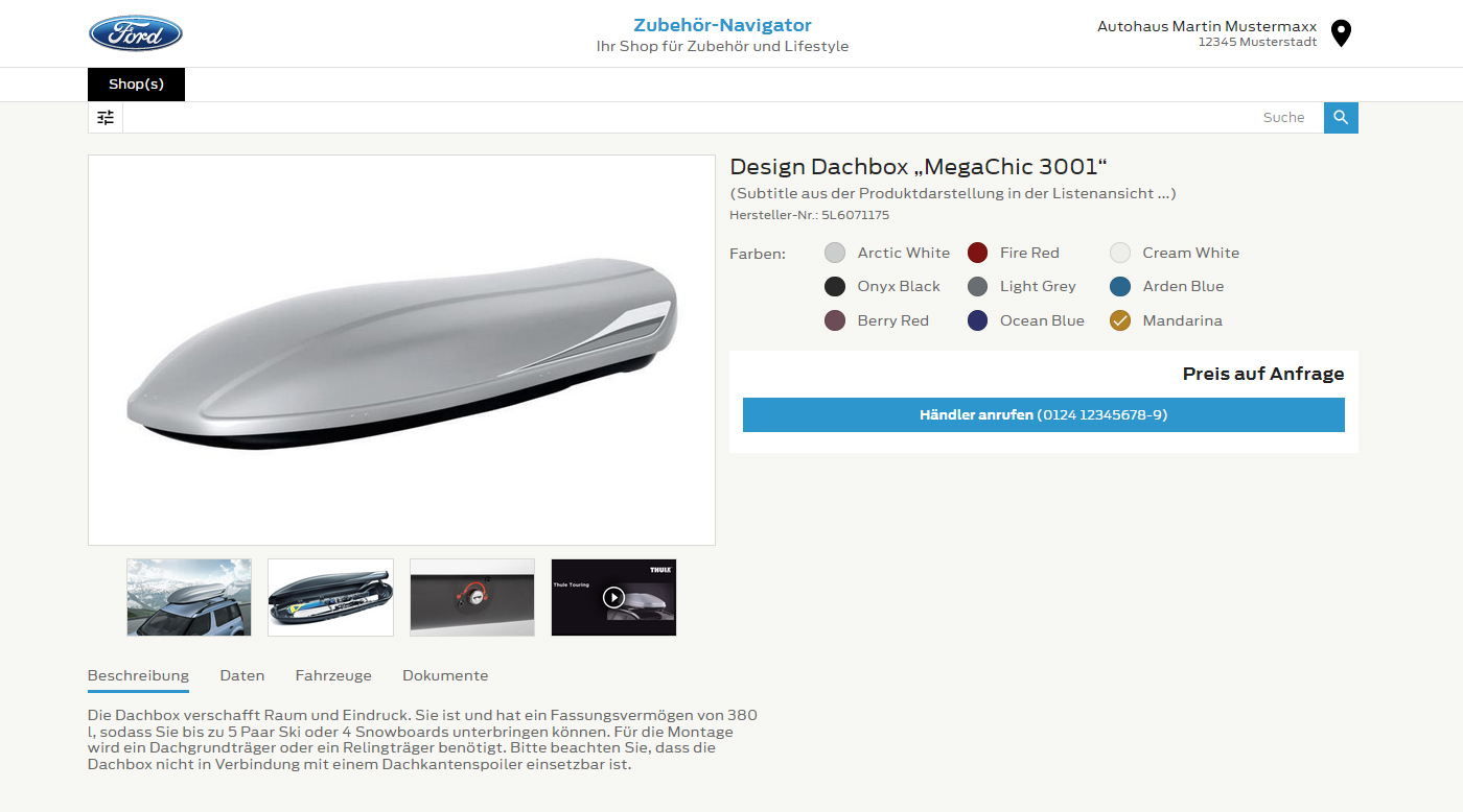 Abbildung Zubehör OHNE Preis